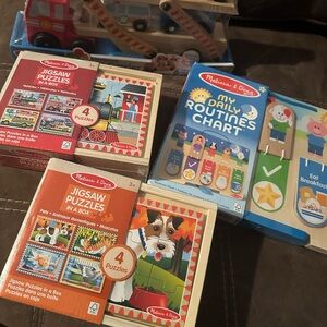 Melissa & Doug Colorful Jigsaw Puzzle Collection